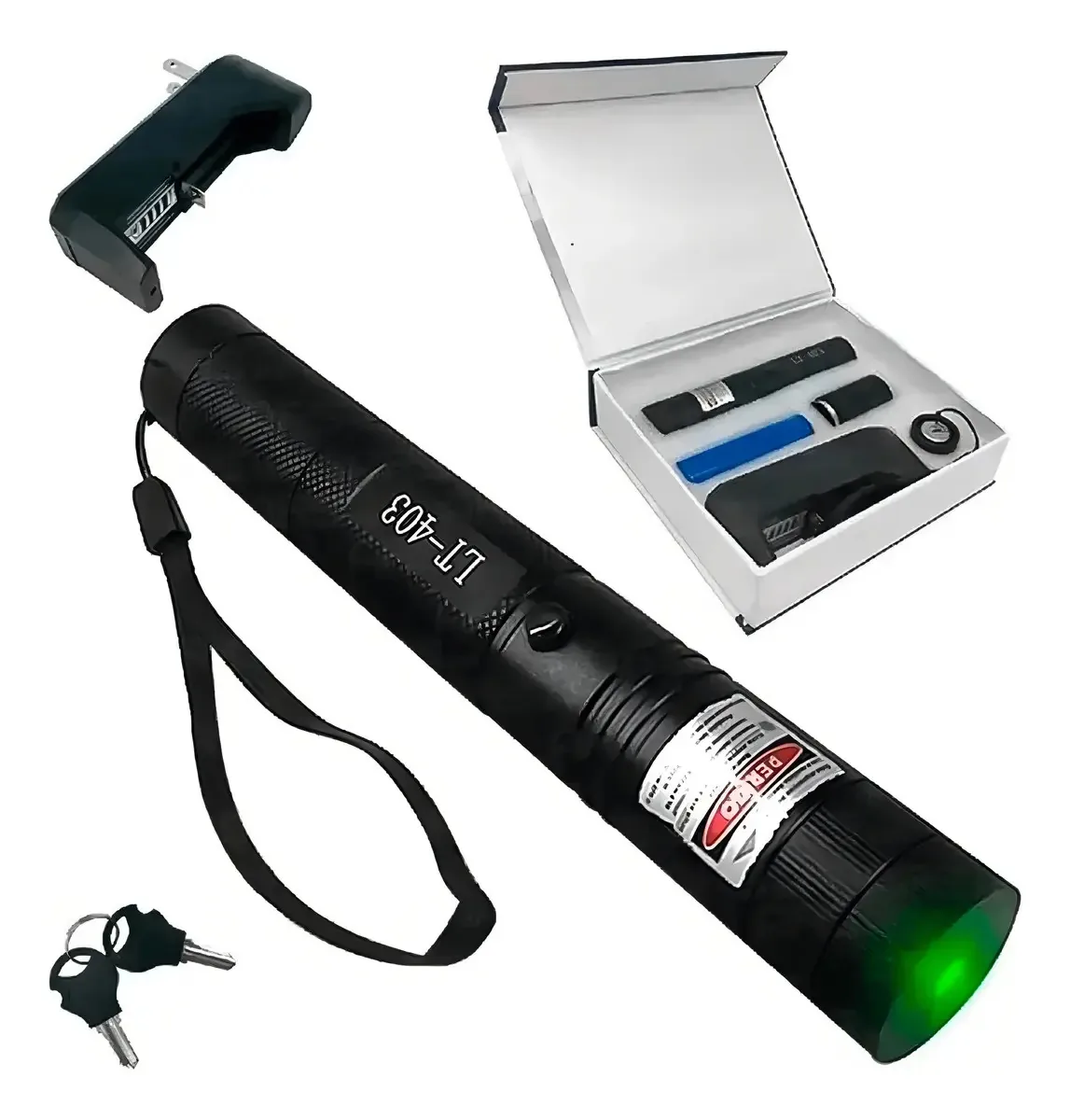 Caneta Laser Tubular ULTRA LASER POINTER Verde Forte Alcance 50km