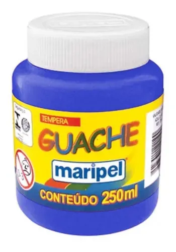 Tinta Guache Maripel Azul 1unidade