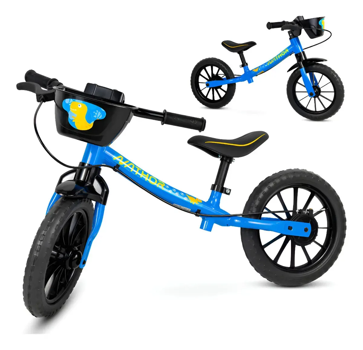 Bicicleta Infantil Sem Pedal Equilibrio Balance Bike Meninos Azul