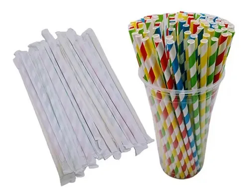 Canudo De Papel 10mmx200mm C/100 Und Gatte