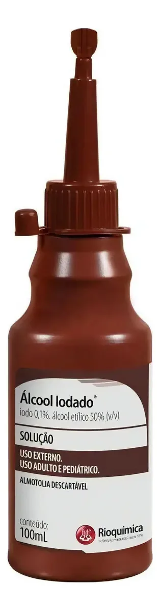 Alcool Iodado 100ml Twist Off - Rio Quimica