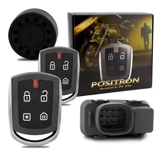 Alarme Moto Positron Duoblock Px Universal Com Presença