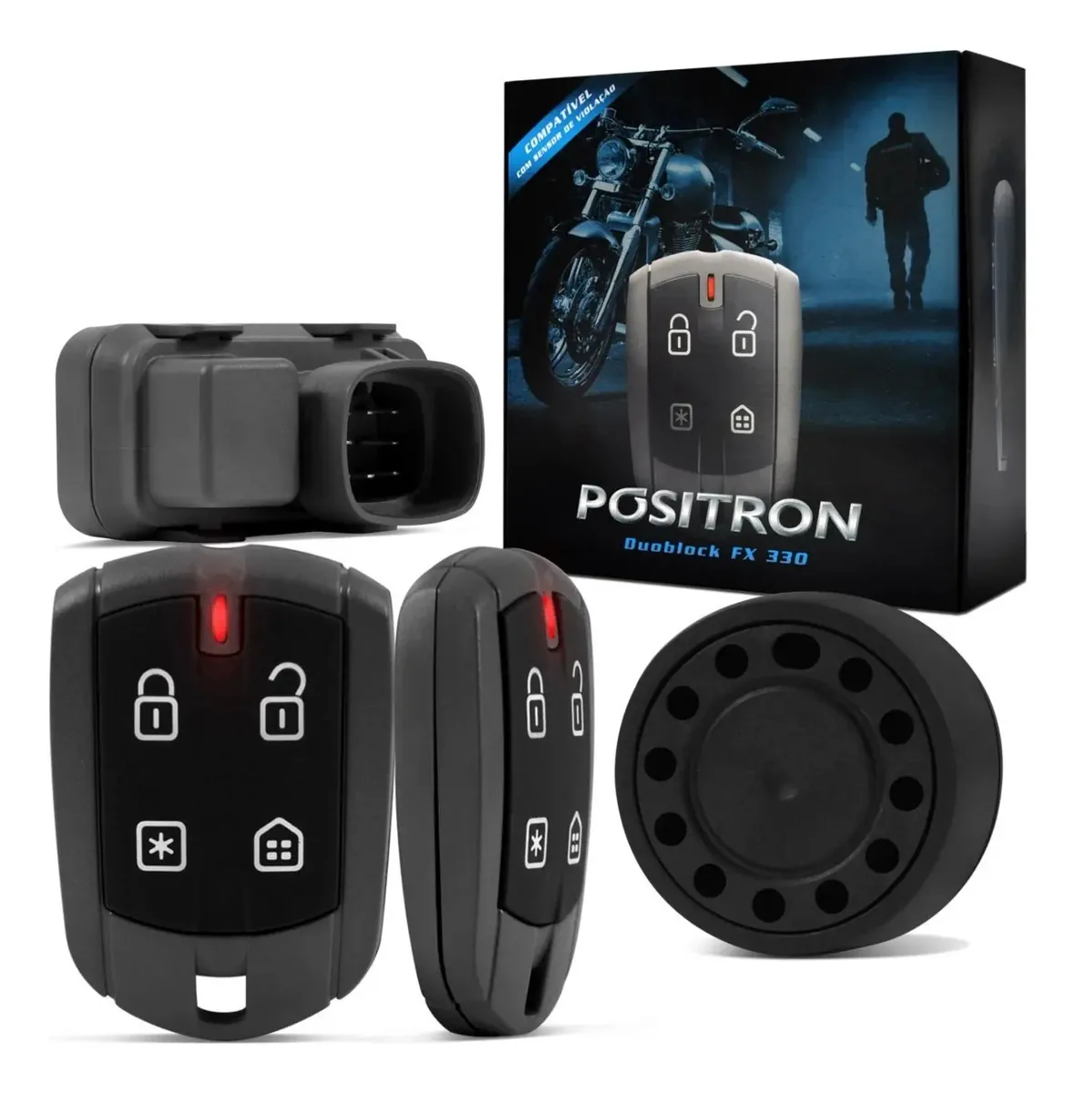 Alarme Moto Pósitron Duoblock Fx 330 G7
