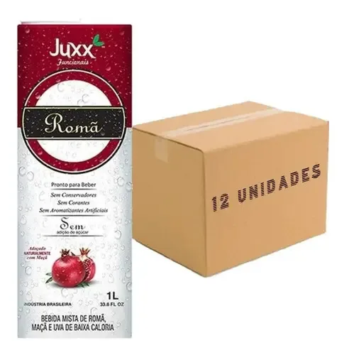 Kit 12x Suco De Romã Juxx 1 Litro