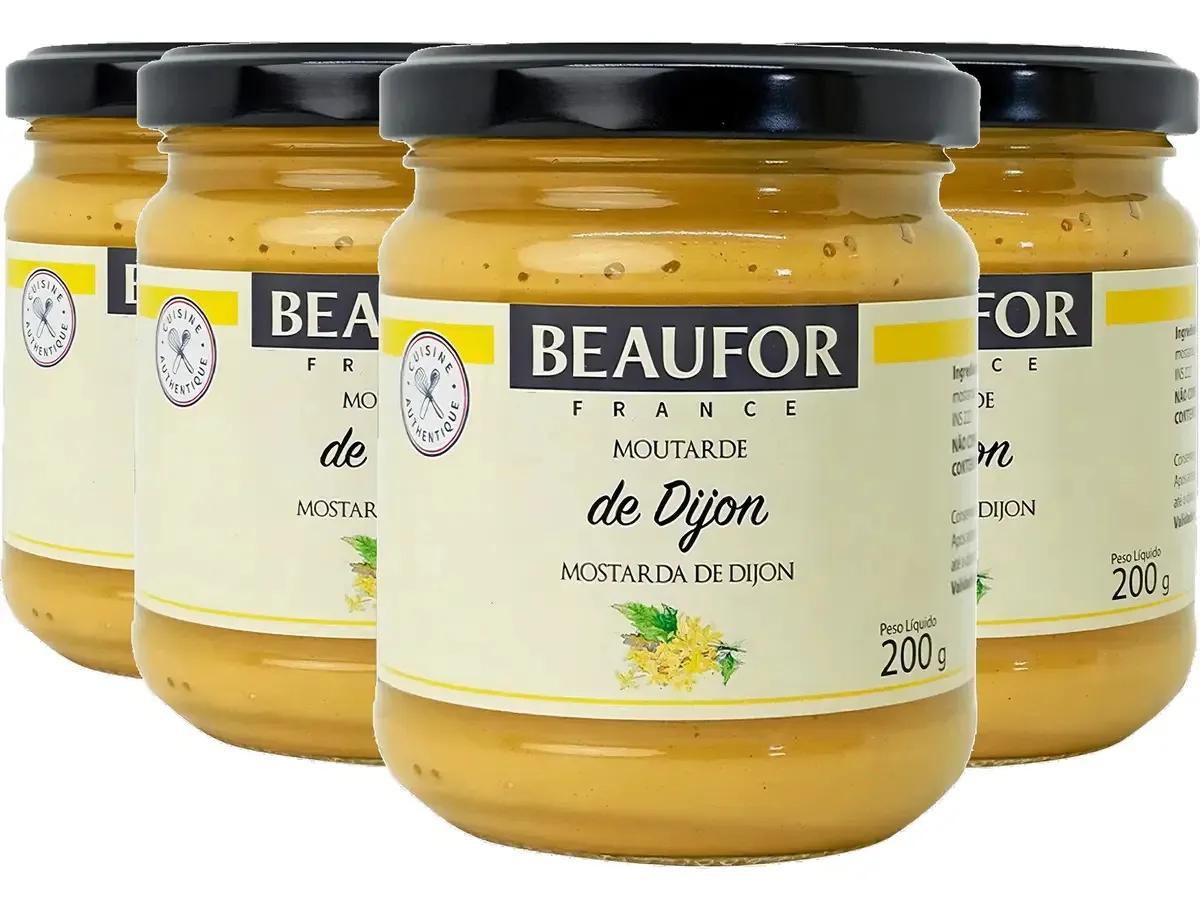 4x Mostarda Dijon Beaufor 200g