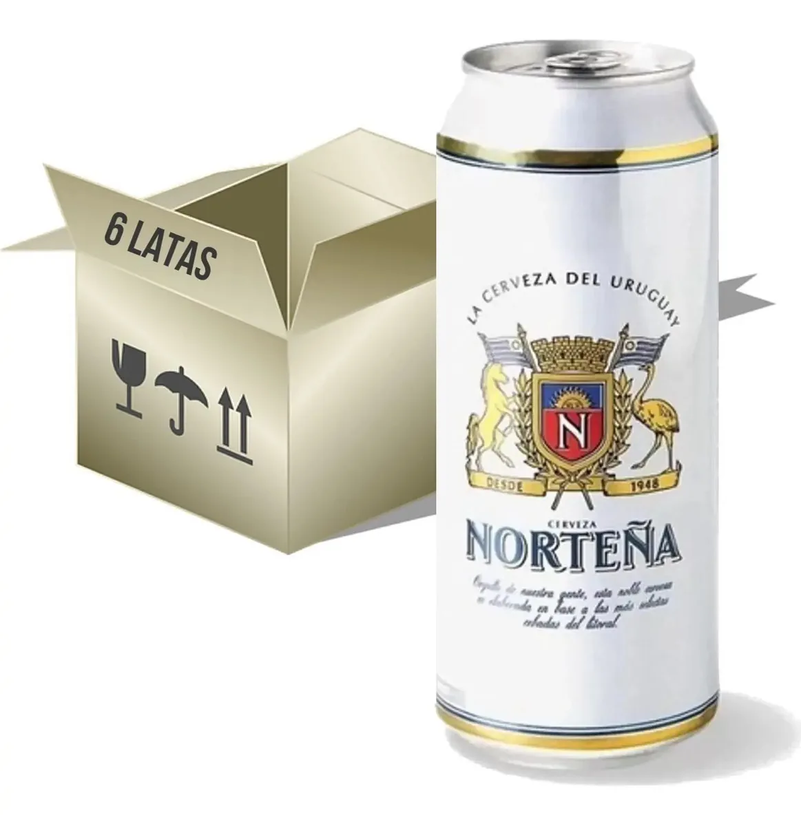 Cerveja Nortena Lager lata 473ml