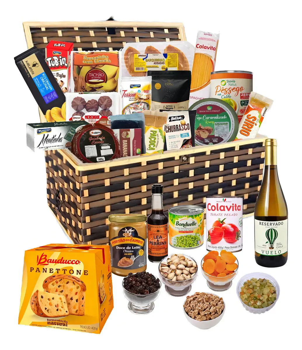 Cesta De Natal Windsor Com 27 Itens - Kit Natal 2025
