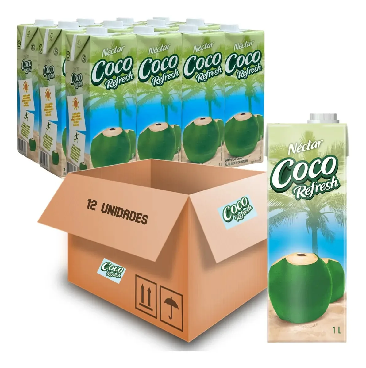 Kit C/ 12und Néctar De Coco Refresh 1l