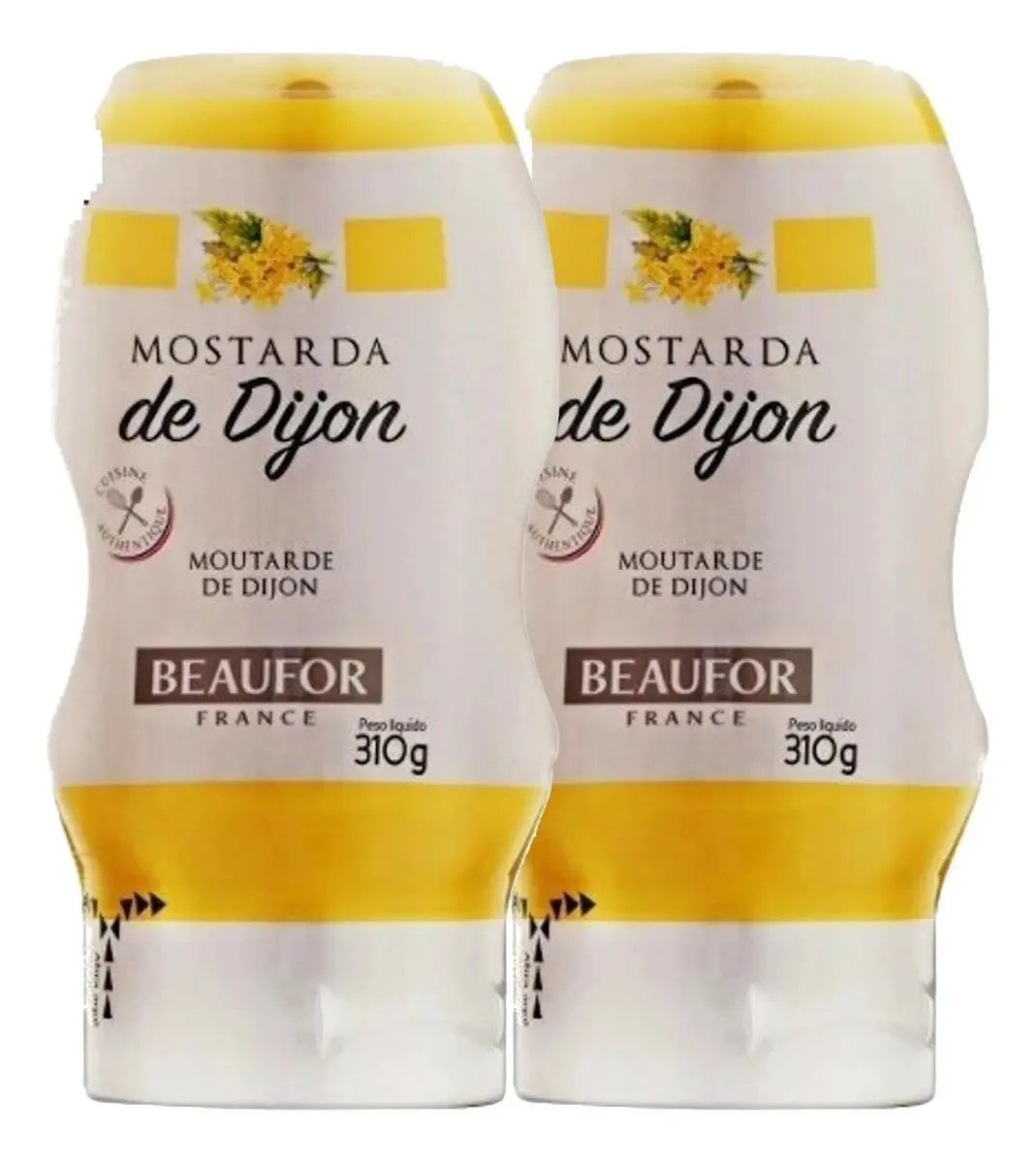 Mostarda Beaufor pacote x 3