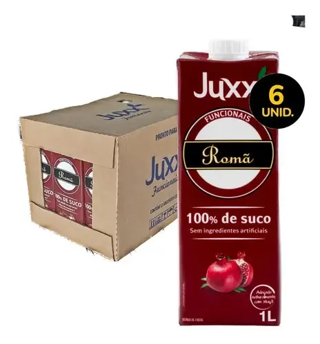 6x Suco De Romã Juxx 1 Litro