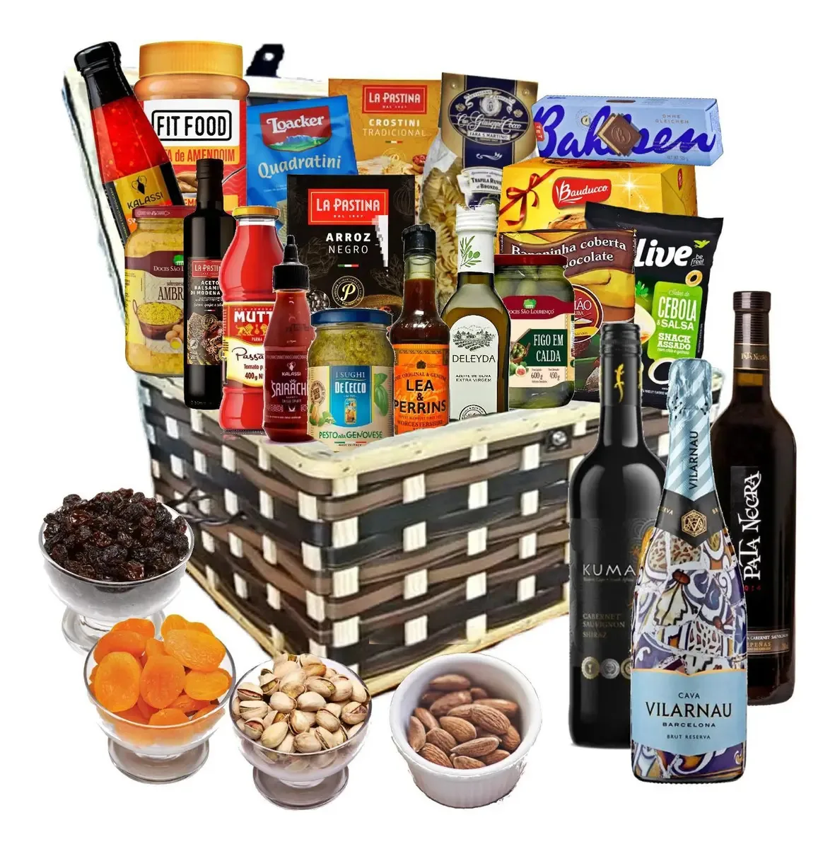 Cesta De Natal Premium Milano 25 Itens Selecionados