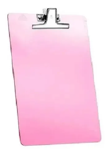 Prancheta Acrílica Marshmallow Rosa A4 - Acrinil
