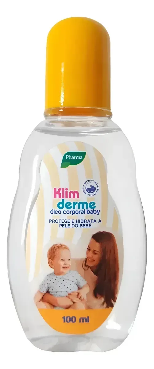 Óleo Corporal E Hidratante Suave Para Bebe Klimderme 100ml - Pharma