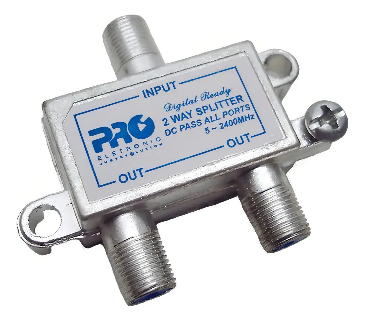 Pct 12 Divisor De Satélite 2 Saídas 50-2400 Baixa E Alta