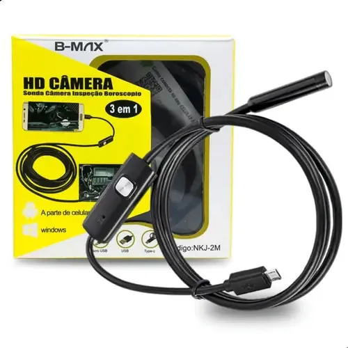 Camera Sonda Inspeção Endoscopica Android Pc Usb Led