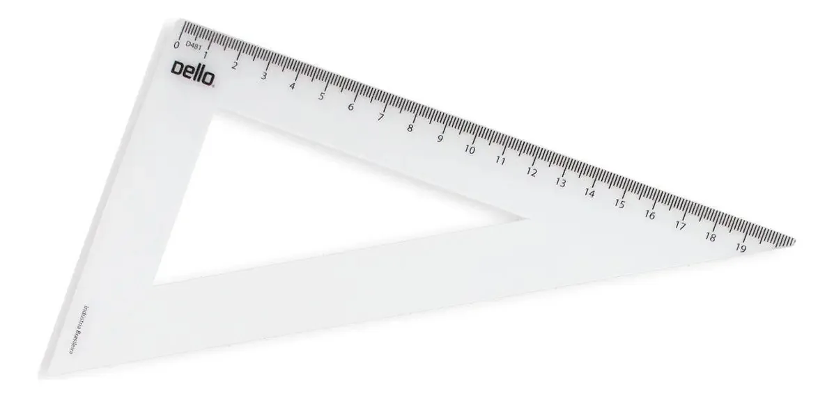 Esquadro Polipropileno 45 Graus Flexível