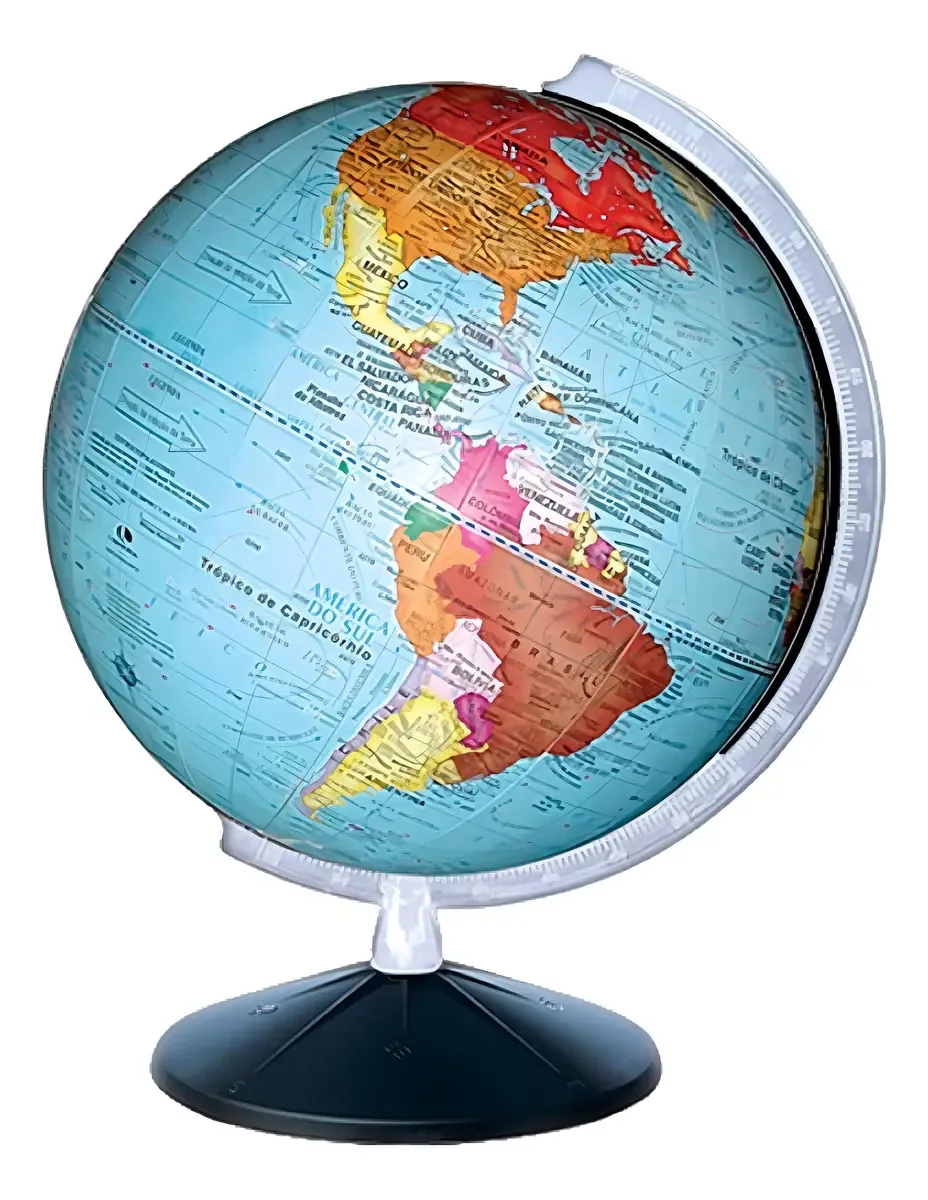 Globo Terrestre Mapa Mundi 30cm Giratório