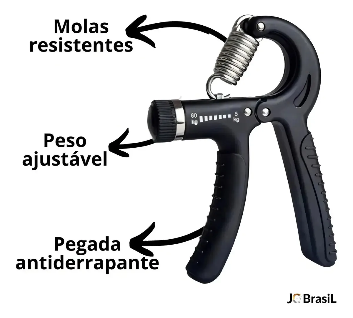 Aparelho Exercício De Pulso Antebraço Hand Grip Cor Sortido Jgbrasil