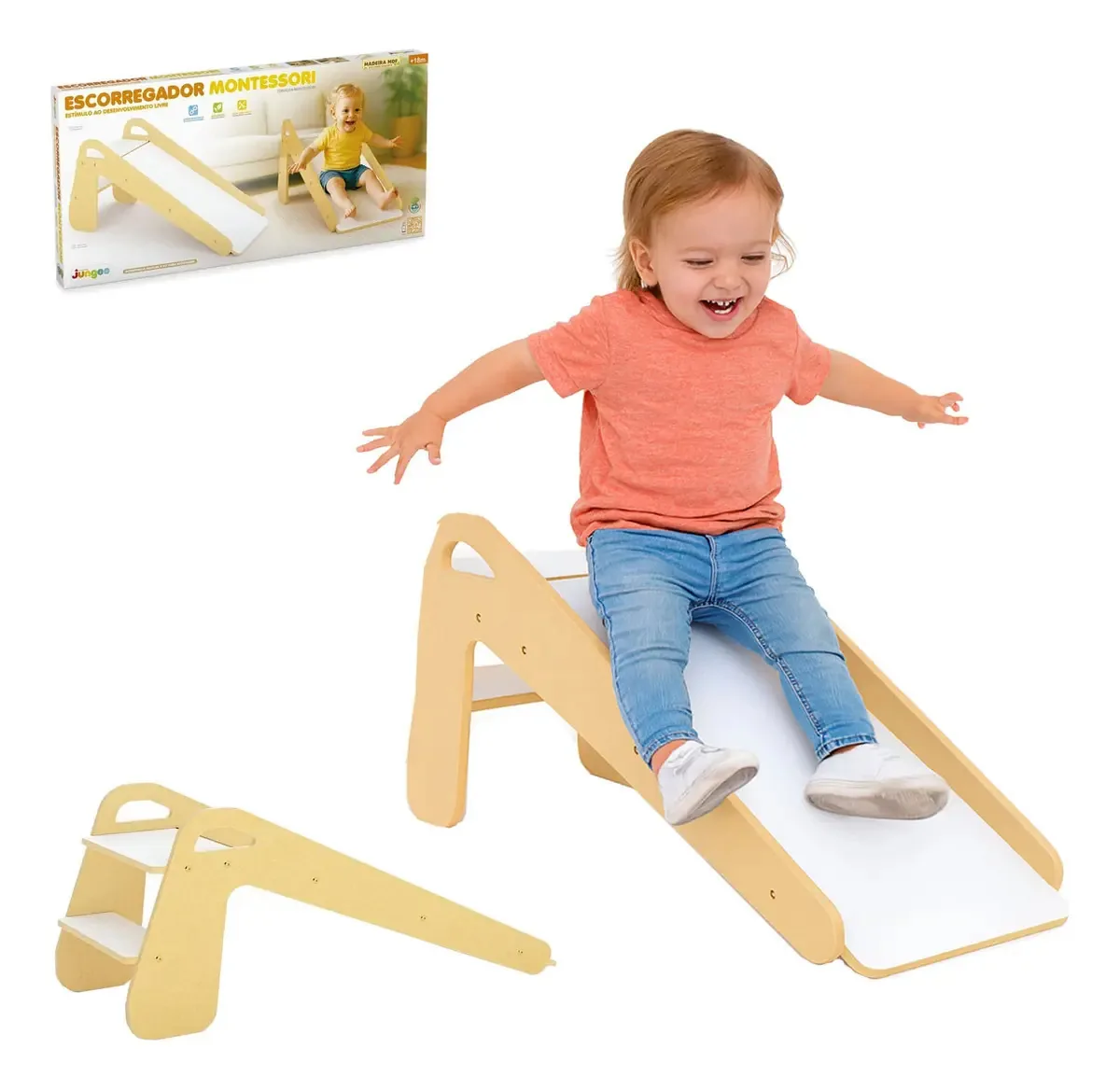 Escorregador Infantil Montessori Bebe Resistente +18m