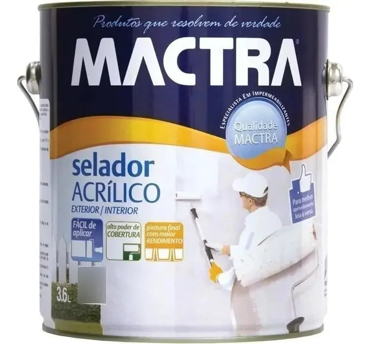 Selador Acrílico Rebocos / Gesso / Massa Pva 3,60 Mactra