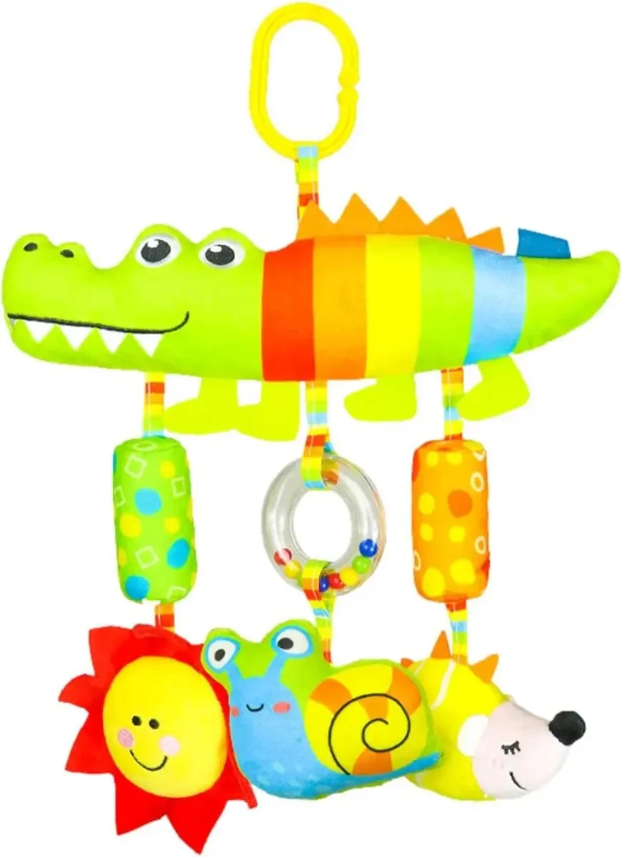 Brinquedo Mobile Bebe Chocalho Musical Jacare Vento