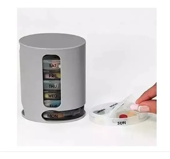 Organizador Porta Comprimidos Semanal 4 Divisorias Pill Pro