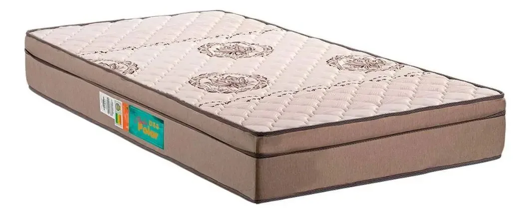 Colchão Solteiro Colchões Polar Espuma D33 Euro Pillow Antiácaro 188x88x24cm