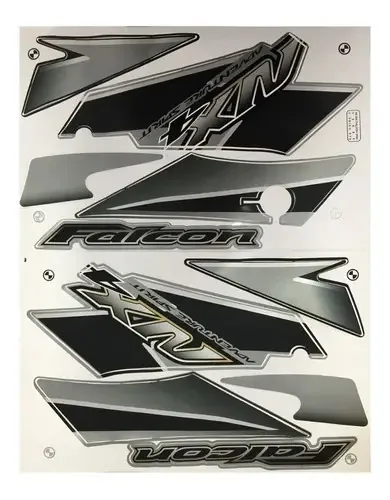 Kit Grafico Adesivo Faixa Nx 400 Falcon 2005 Verde - 670