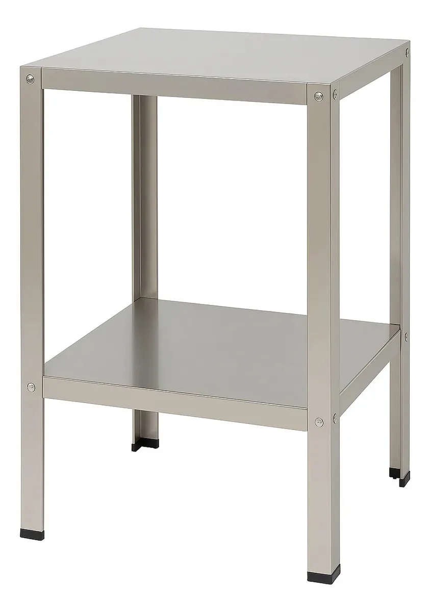 Mesa De Apoio Inox Higienização Fácil E Durável