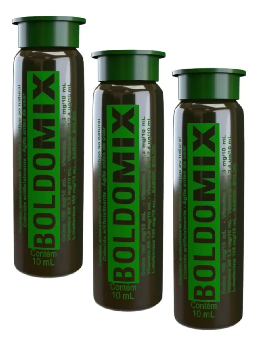 Boldo Mix Saúde Do Fígado 3 Flaconetes 10ml Cada