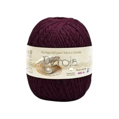 Fio de Costura e Crochê Pérola São João 460m, Vinho