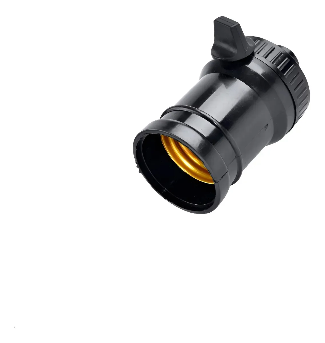 Soquete Com Chave E-27 2a 250v Radial Preto