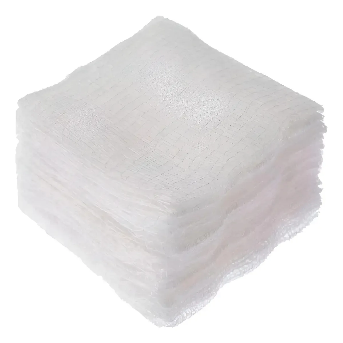 Compressa De Gaze 13 Fio 7,5x7,5cm 5 Dobras 8 Camadas Branco
