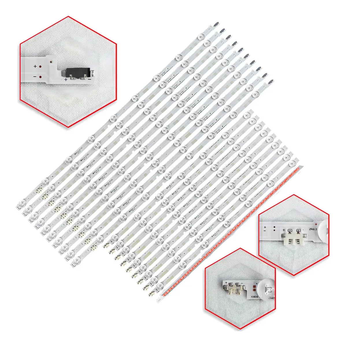 Kit 20 Barras LED Para TV Samsung UN60JS7200 60"