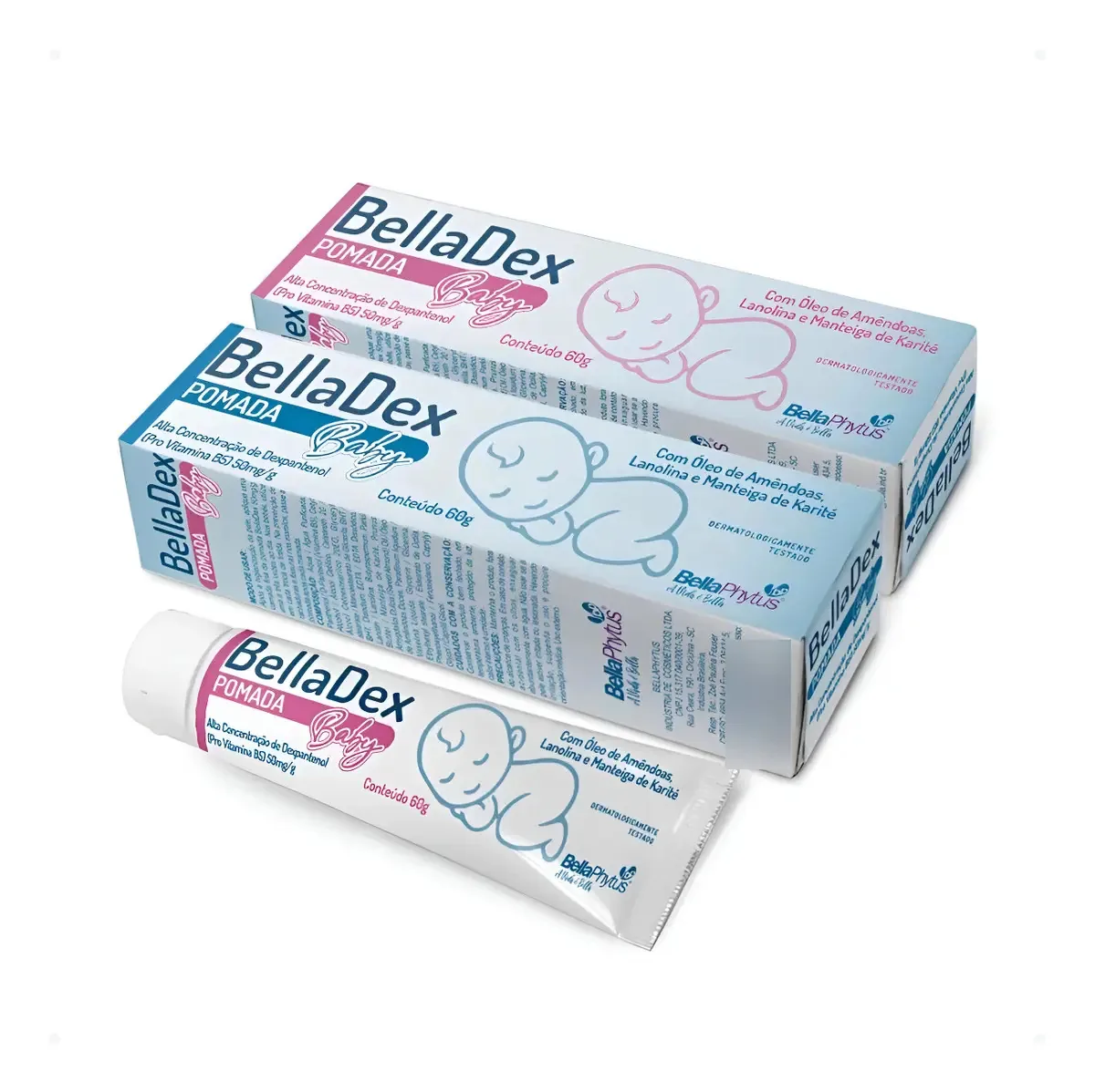 Pomada Para Pele Bebê Saudável Dexpantenol 60g Bellaphytus