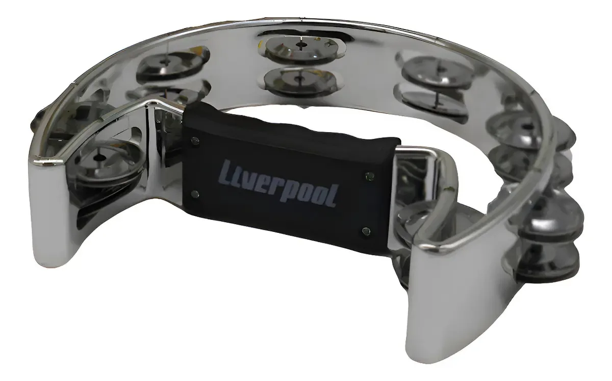 Pandeiro Meia Lua Liverpool Prata - 11469