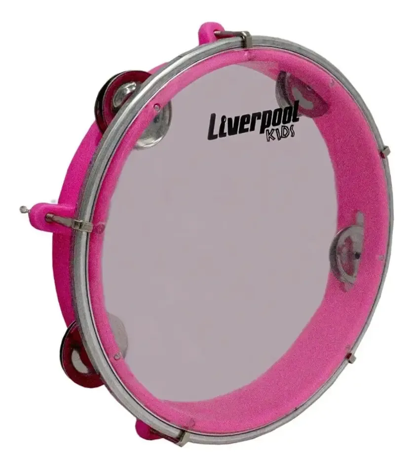 Pandeiro Liverpool 8 Abs Infantil Rosa