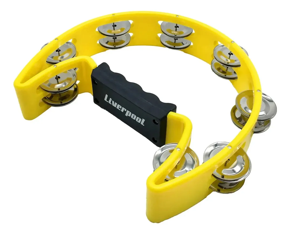 Liverpool Pml001 Cor Amarelo Pandeiro Profissional Meia Lua