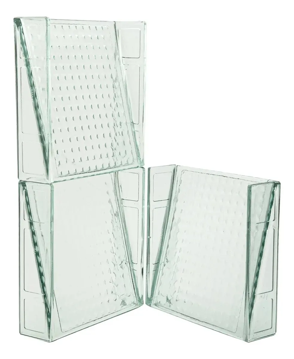 Elemento Vazado De Vidro Big - 25x25x6,8 - Ibravir