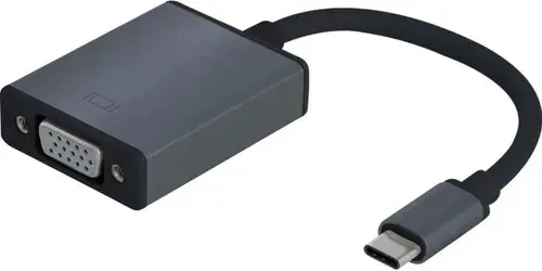 Adaptador Usb-c Para Vga Full Hd 15 Cm Preto