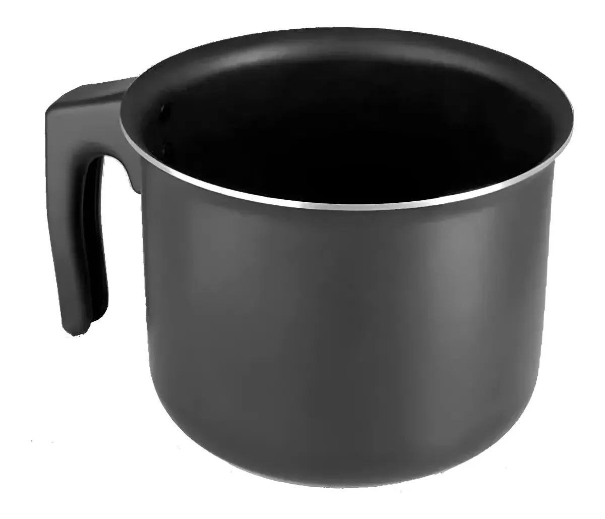 Caneca Leiteira Antiaderente 1.3L Luz Nobre Preto Alumínio 12cm