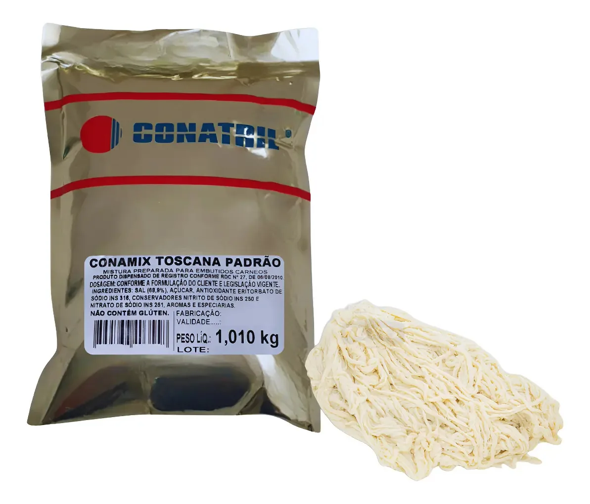Kit Para Fazer Linguiça Padrão Tripa Suína 45m Cal. 28/32
