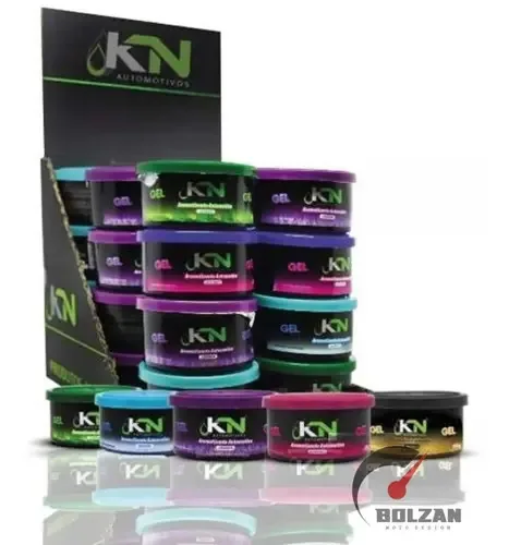 Kit 24 Aromatizantes Em Gel Mista + Caixa Display
