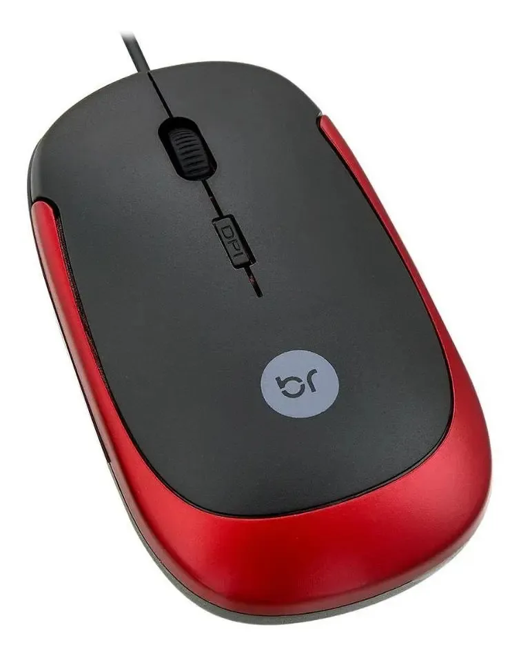 Mouse Usb Design Ergonomico Pt
