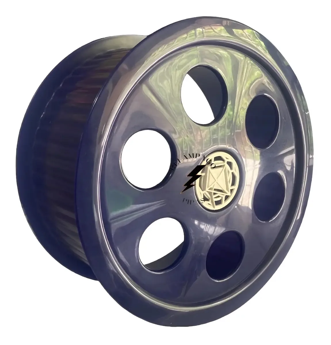 Kit Carretilha Pipa 26cm Relampago + Linha Nylon 500 Jardas + Protetor