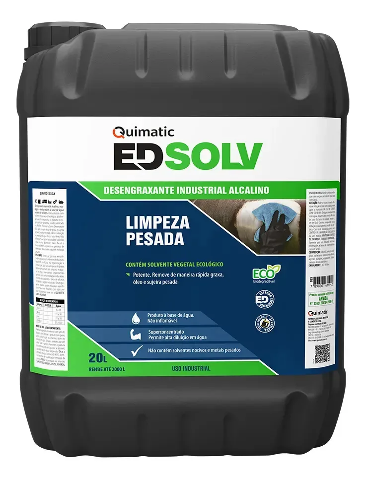 Desengraxante Concentrado Ecológico 20L Tapmatic Indústrias Oficinas