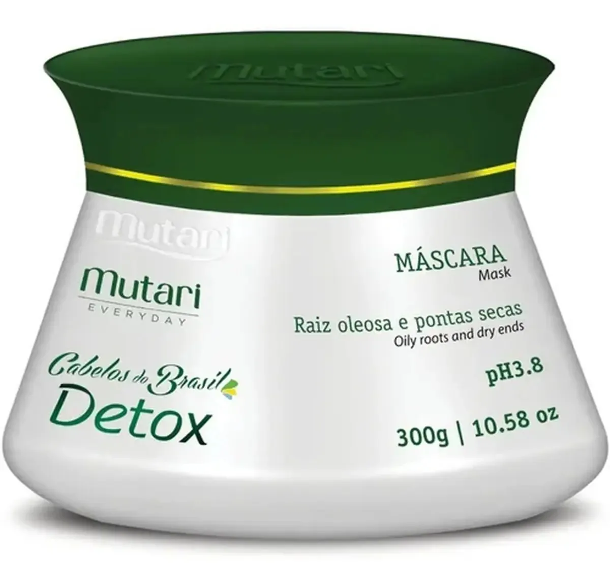 Mutari Detox Máscara Raiz Oleosa E Pontas Secas