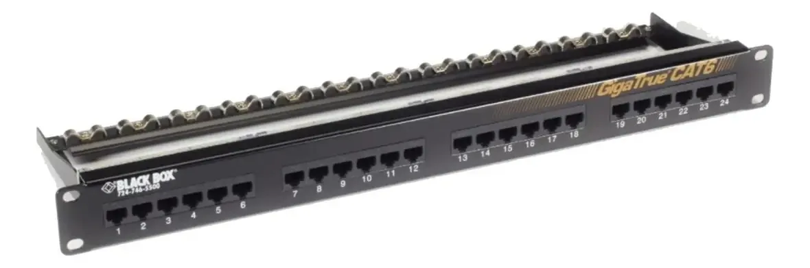 Patch Panel Blackbox Gigatrue Cat6 24 Portas Jpm610a-r8