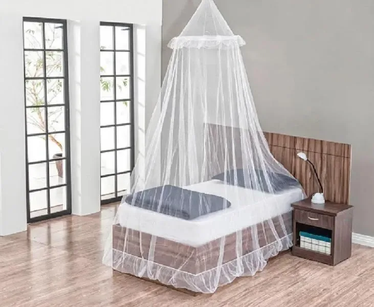 Kit Com 3 Mosquiteiro Solteiro Branco Com Elástico
