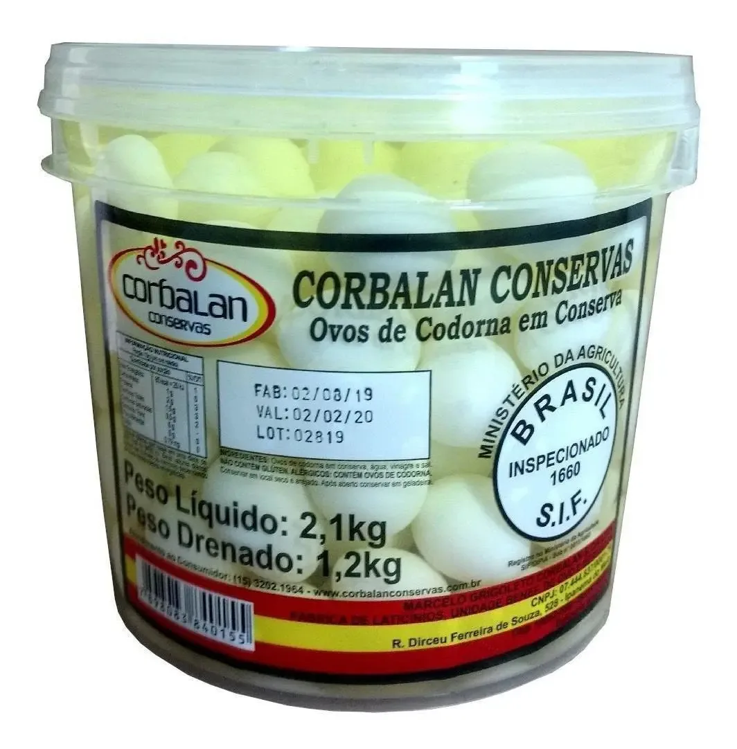 Ovos Codorna Em Conserva
